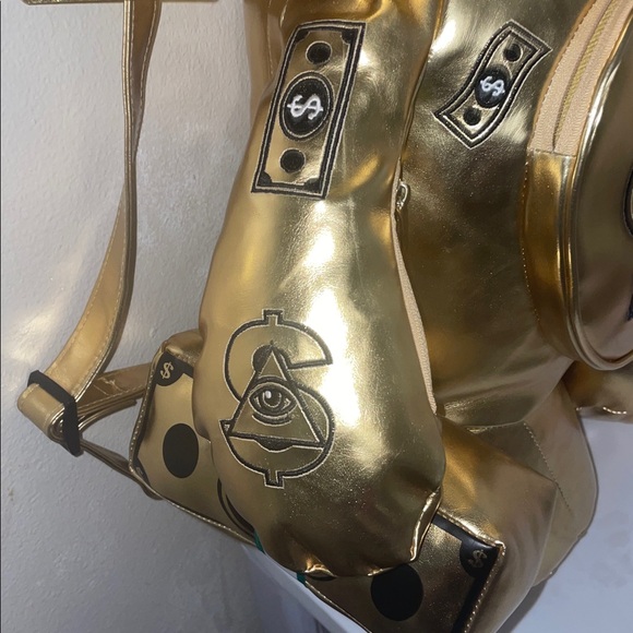 Spray ground Gold Bear limited edition Backpack - Picture 4 of 13